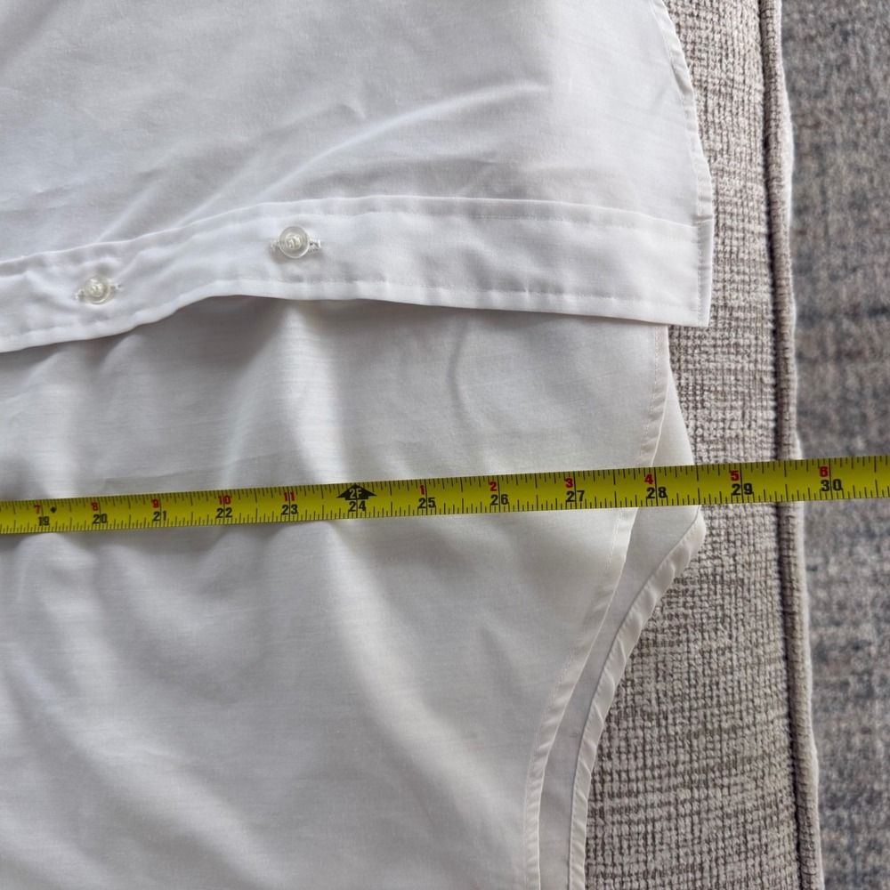 Vintage 70's Arrow Kent Mens Short Sleeve Button Down Shirt Cream Large XL - Picture 6 of 8